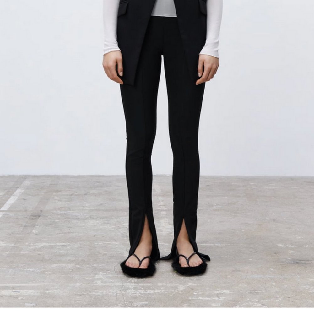 NWOT Zara Split Hem Pants